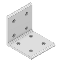 MODULAR SOLUTIONS ANGLE BRACKET 90MM TALL X 90MM WIDE W/ HARDWARE
